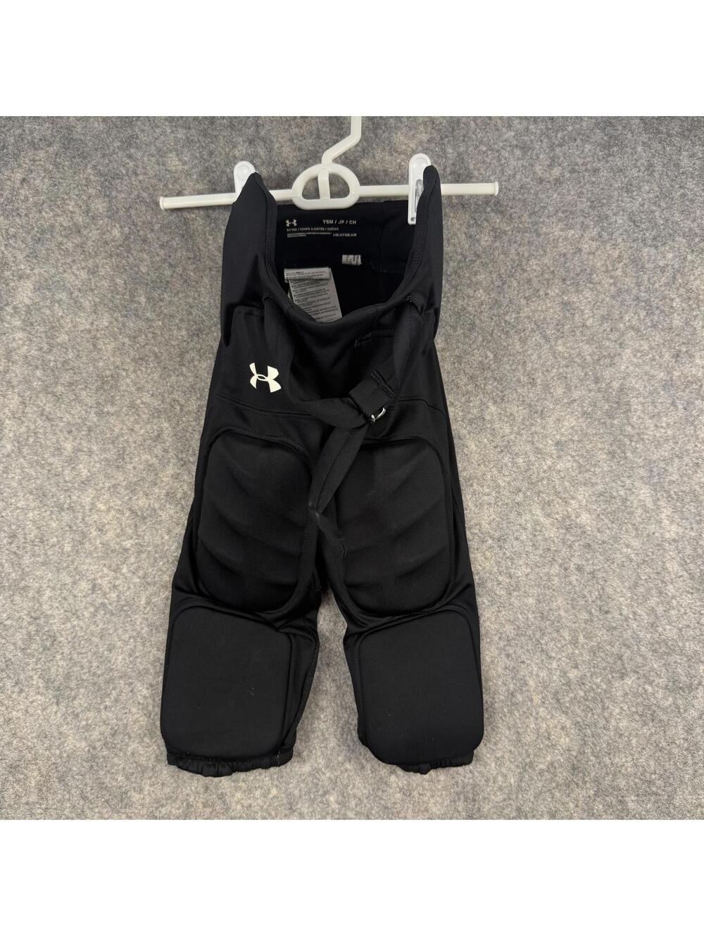 Under Armour HeatGear Youth Fitted 7-Pad Integrated Football Pants Black Small